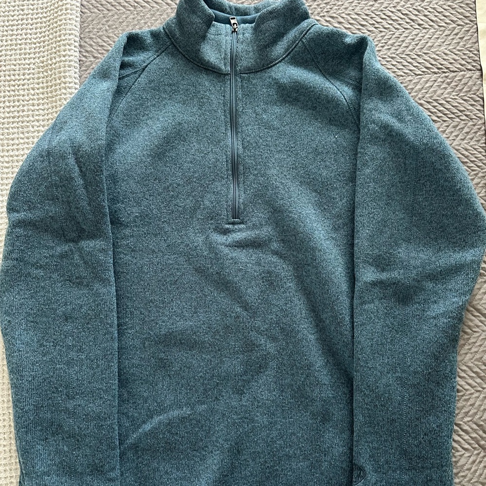 Men's Blue Half-Zip Sweater
